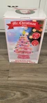 Mr Christmas Nostalgic Tree Pink 14" Ceramic Multicolor Lights New **. Fixed Price $34.99.