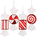 Vickerman 6" Red-white Candy Ornament 4 Per Box. Fixed Price $28.26.