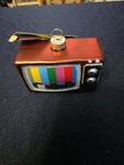 Robert Stanley Christmas Tree Ornament Glass Vintage Color Tv Television Set. Fixed Price $6.99.