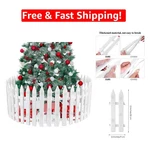 Versatile 12-INCH White Christmas Tree Picket Fence Perfect For Kids & Pets. Fixed Price $32.37.