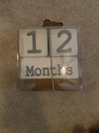 Mud Pie Kids Pregnancy Newborn Baby Infant Photo Pix Milestone Countdown Blocks. Fixed Price $15.00.