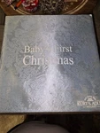 Kurt S. Adler Blue Baby Boys First Christmas Glass Ornaments 4 Piece Set NB0017B. Fixed Price $25.00.