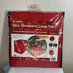 Christmas 42CT Ornament Storage Tub Container Heavy Duty Large Removable Trays. Fixed Price $15.00.
