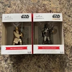 Hallmark Disney Star Wars Obi-wan Kenobi & Mandalorian Christmas Ornament Lot. Fixed Price $14.97.