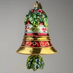 Authentic Christopher Radko "holly Bell Holiday" Glass Ornament With Tags 5.5". Fixed Price $79.99.