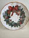 Williams-sonoma 1 Twas Night Before Christmas Wreath Salad Plate Mint. Fixed Price $39.99.