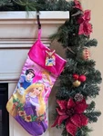 Disney Princess Christmas Stocking Snowwhite Belle Rupunzel Pink Girls. Fixed Price $6.48.
