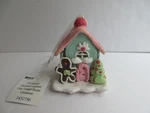 Gerson Intl Christmas Light Up Clay Gingerbread House Pastel Icing Detail 3" Nwt. Fixed Price $14.99.