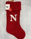 Knit Monogram Letter 20" Christmas Stocking Red Wondershop Home Decor. Fixed Price $17.98.