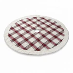 White Red Plaid Christmas Tree Skirt 45 Farmhouse Holiday Decor. Fixed Price $23.96.