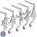 Xentumi Christmas Stocking Holders For Mantle Set Of 5, Reusable. Fixed Price $27.99.