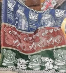 Vintage Christmas Throw Blanket American Weaver Woven Jacquard Bears Cats & Dogs. Fixed Price $19.95.