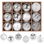 12PCS 80MM Christmas Ball Ornaments W/ Lanyards, For Xmas Tree Holiday Decor. Fixed Price $32.99.