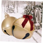 2PCS Inflatable Christmas Ball 23.6IN Giant Jingle Bell Fun A+c. Fixed Price $43.18.