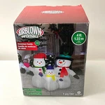 2022 Gemmy Christmas Holiday Airblown Inflatable 4FT Led Snowman Family. Fixed Price $29.99.