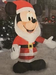 Gemmy 2018 Disney Mickey Mouse Santa 3.5 Ft Lighted Airblown Inflatable Led. Fixed Price $36.50.