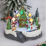 Northlight 9" Animated Musical Ice Skaters Christmas Scene Led Village Display. Fixed Price $49.99.