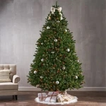 Norway Spruce Feel Real Clear Lights Traditional Conical Holiday Christmas Tree. Fixed Price $600.00.
