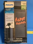 Phillips P6 Red Led Focusable Projector Happy Holidays Christmas Display (LOT#4). Fixed Price $8.50.