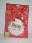 Telco Talking Santa Face Musical Wall Decoration Christmas Kmart 1995. Fixed Price $17.95.