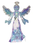 4'11" Lighted Led Twinkling Iridescent Angel Christmas Sculpture Holiday Decor. Fixed Price $308.74.