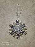 2015 Harvey Lewis Sparkling Snowflake Christmas Ornament Swarovski Crystals. Fixed Price $19.99.
