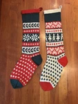Hand Knit Soft Wool Christmas Stockings Beautiful Festive Designs. Classic. Fixed Price $40.00.