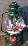 Northlight Santa Claus & Kids By Christmas Tree Lantern Snow Globe Music Box. Fixed Price $35.10.