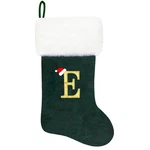 20 Inches Monogram Christmas Stockings Green Velvet With White Super Soft Plu.... Fixed Price $19.99.