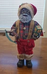 Nwt African American Black Santa Claus Christmas 18" Inches Figure Merry Brite. Fixed Price $32.00.