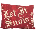 "let Snow" Christmas Pillow With Snowflakes - New By Honey & Me #C14138. Fixed Price $27.99.