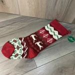Nwt Kurt Adler 22 Christmas Knit Stockings Red Ivory Green Reindeer Holiday. Fixed Price $10.49.