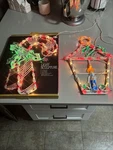 Vintage Christmas Lantern Light Up Window Impact Plastics 18 Candy Cane. Fixed Price $40.00.