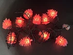 Vintage Kurt Adler? 10 Light Pink Glitter Pine Cone Indoor Christmas Set. Fixed Price $19.99.