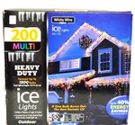 Brand New Holiday Seasons 10.2' 200 Multi-color Ice Christmas String Light Set. Fixed Price $25.88.
