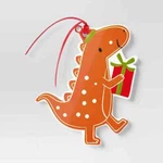 Ceramic Gingerbread Dinosaur Christmas Gift Topper Brown - Wondershop. Fixed Price $15.91.