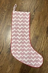 Crate & Barrel Reilly Red Christmas Stocking-chevron Design Nwot 4. Fixed Price $24.99.