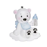 Baby Polar Bear Blue Personalized Christmas Tree Ornament. Fixed Price $18.25.