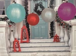 2FT Large Inflatable Christmas Ornament Decorations Set Of Red & Purple. Fixed Price $12.88.