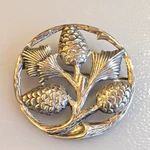 Danecraft Sterling Silver 925 Pine Needle & Cone Branch Circle Brooch. Fixed Price $45.00.
