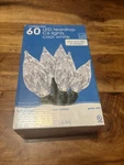 Holiday Time 60 Cool White Teardrop C6 Led Lights Green Wire Indoor Outdoor New. Fixed Price $9.99.
