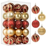 30CT 60MM Christmas Ball Ornaments,shatterproof Plastic Baubles For Tree Holiday. Fixed Price $29.98.