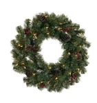 Celebrations Home 24" Incandescent Prelit Warm White Northern Pine Wreath -. Fixed Price $18.74.