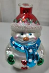 Glass Snowman Oil Lamp Christmas Ornament-holiday Decor-needs Wick. Fixed Price $12.99.