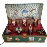 Mr Christmas Santas Musical Toy Chest Animated Musicians Xylophone 35 Carols. Fixed Price $129.95.