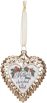 Demdaco Mercantile Collection "mother You Are Cherished & Loved" Ornament Heart. Fixed Price $18.95.