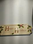 Christmas St. Nicholas Square Platter Holly Jolly Tray. Fixed Price $12.99.