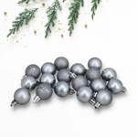 Northlight 18CT Pewter Gray Shatterproof 4FINISH Christmas Ball Ornaments 1.25". Fixed Price $10.49.