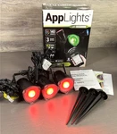 Applights 3 Spotlights Led 140 Effect Apps Bluetooth Control Lightshow. Fixed Price $90.00.