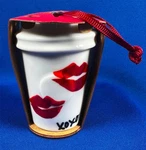 Starbucks Xoxo Red Lips Kiss Ceramic Christmas Ornament Coffee 2015 Holiday New. Fixed Price $14.61.